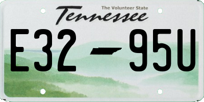TN license plate E3295U