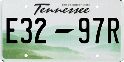 TN license plate E3297R