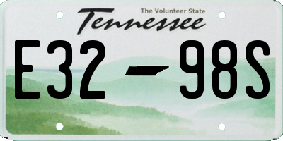 TN license plate E3298S