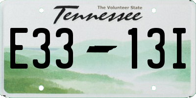 TN license plate E3313I
