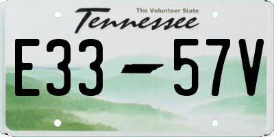 TN license plate E3357V