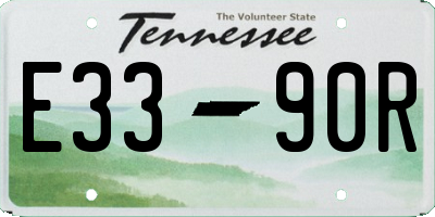 TN license plate E3390R