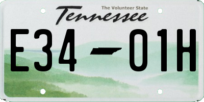 TN license plate E3401H