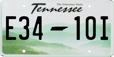 TN license plate E3410I
