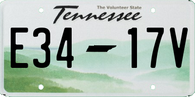 TN license plate E3417V