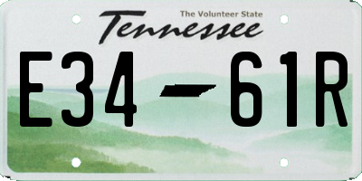 TN license plate E3461R