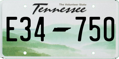 TN license plate E3475O