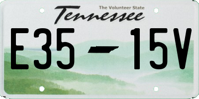 TN license plate E3515V