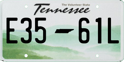 TN license plate E3561L