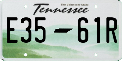 TN license plate E3561R