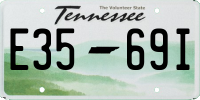 TN license plate E3569I