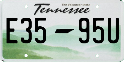 TN license plate E3595U