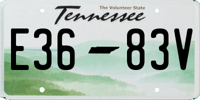 TN license plate E3683V