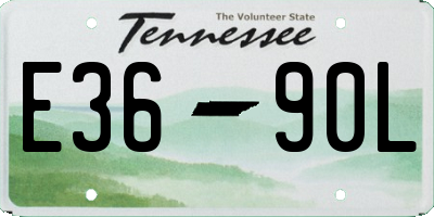TN license plate E3690L