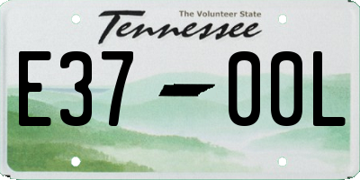 TN license plate E3700L