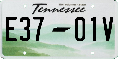 TN license plate E3701V