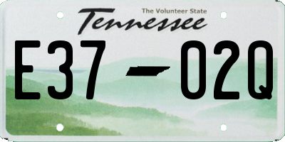 TN license plate E3702Q