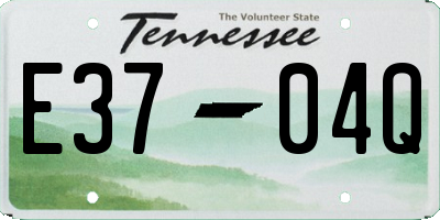 TN license plate E3704Q