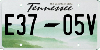 TN license plate E3705V