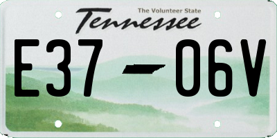 TN license plate E3706V