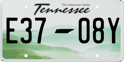 TN license plate E3708Y