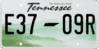 TN license plate E3709R