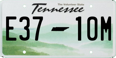 TN license plate E3710M