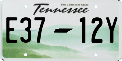 TN license plate E3712Y