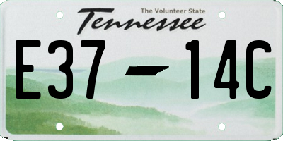 TN license plate E3714C