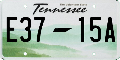 TN license plate E3715A