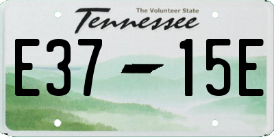 TN license plate E3715E