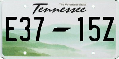TN license plate E3715Z