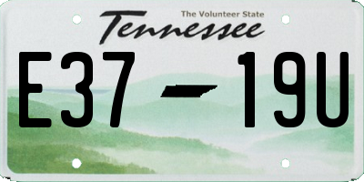 TN license plate E3719U