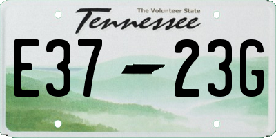 TN license plate E3723G