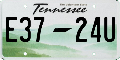 TN license plate E3724U