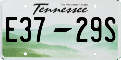 TN license plate E3729S