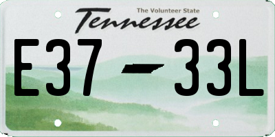 TN license plate E3733L