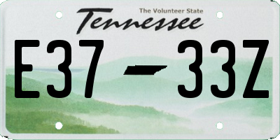 TN license plate E3733Z