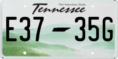 TN license plate E3735G