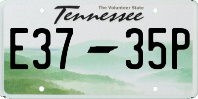 TN license plate E3735P