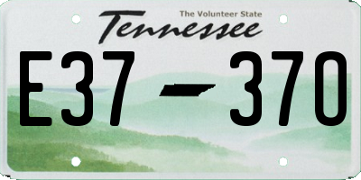 TN license plate E3737O