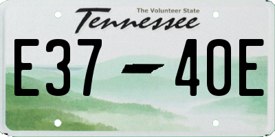 TN license plate E3740E