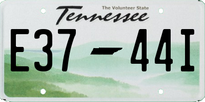 TN license plate E3744I