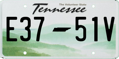 TN license plate E3751V