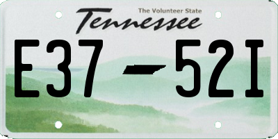 TN license plate E3752I