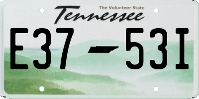 TN license plate E3753I