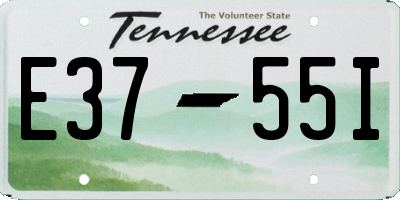 TN license plate E3755I