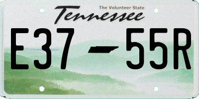TN license plate E3755R