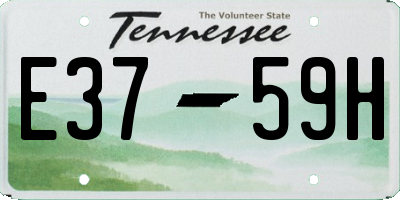 TN license plate E3759H