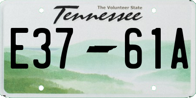 TN license plate E3761A